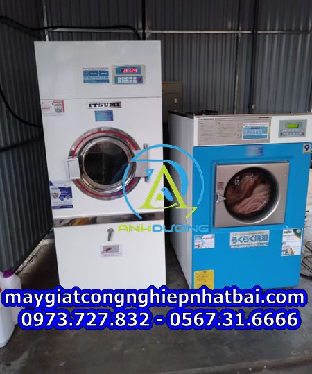 Lắp đặt máy giặt công nghiệp cũ nhật bãi tại Trấn Yên